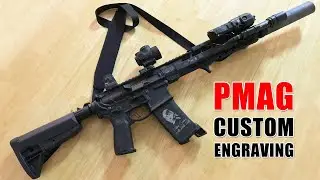 Laser Gun Stippling Machine for Custom PMAGs Engraving - DIY Polymer Magazines for Guns & Firearms