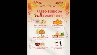 Paseo Boricua Fall Bucket List