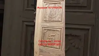 Pure Sagvan Temple Door carving ! Best Quality Result! Design by- #gszone #artcam #cncrouter