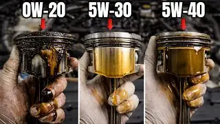 0W20 VS 5W30 VS 5W40 ECHTER MOTOR-TEST - HANDBUCH EMPFEHLUNG VERLIERT!
