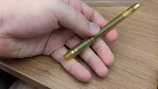 Only 14g - Ultemate&nbsp;TechLiner Twist Satin - amber Ultem Duratron U1000 - Ti2 Design Ti2 Pen Pilot G2