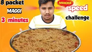 3 minutes spicy maggi  eating challenge|| maggi eating competition  || @indiafoodfun