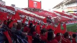 2013.3.9浦和レッズ対名古屋戦でのレッズサポーターのチャント&ビジュアル