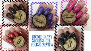 Nicole Diary Sequins Gel Polish Review Sent By  Born Pretty