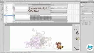 Timelapse: Using KeyframeCaddy flash plugin for character animation.