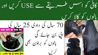 Natural Dark Brown Hair Colour At Home || How To Color Grey Hair At Home