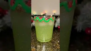 Merry Grinch-mas holiday mocktail drink #grinch #grinchmas #holiday #drink #mocktail #shorts