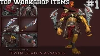 Dota 2 : Top Workshop Items #1 : Bounty Hunter - Armor of the Twin Blades