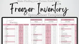 Freezer Inventory Template Excel Spreadsheet Freezer Inventory Ideas Organization Hacks Google Sheet