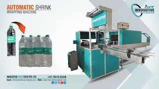 90 BPM Square Water Bottle Shrink Wrapping Machine | Automatic Packing Solution