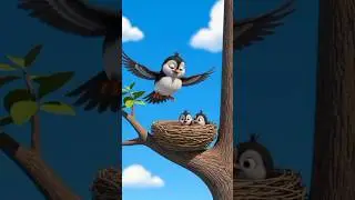 Baby Birds&rsquo; First Flight | Fun Animated Kids Short