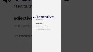 Discover the Word Tentative