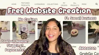 How I created My WEBSITE for FREE. ft. Small Business | No Coding | ArtsyyMahi