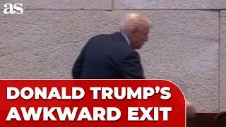 BIZARRE MOMENT: TRUMP'S awkward exit from KNESSET goes VIRAL