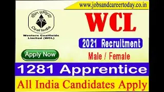 WCL Recruitment 2021 | 965 Trade Apprentice | Apply Online #JOB #RECRUITMENT #CAREER