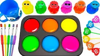 Satisfying Video 💖 Making 6 Fire Cool Heart Magic Glitter Sprunki Mixed Colorful Slimes Relax ASMR