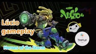 L&uacute;cio gameplay 2020, heroes of the storm gameplay 2020  HotS gameplay game tutorial, billizard game!