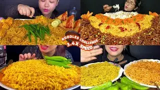 ASMR: Eating&nbsp;Noodles Eating Challenge 🍝😋 different types of Maggie and samosa eating Mukbang