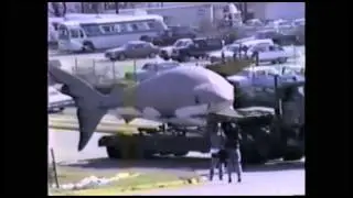 Megalodon Arriving at the SC State Museum in 1988