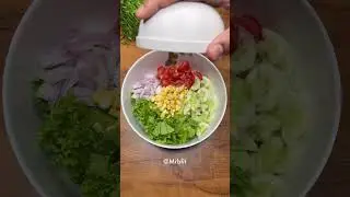 Simple high protein salad recipe #saladrecipe