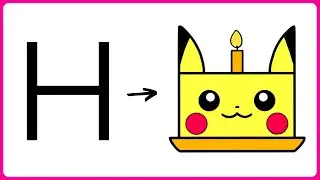How to Turn H into Pikachu Cake Easy