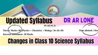 Class 10th Science Syllabus | New Updated Syllabus | NCERT #class10 #syllabus #jkbose