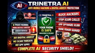 TRINETRA AI Anti Mobile Hacking & Digital |  Arrest Protection System | Full AI Security Shield