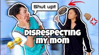 TELLING MY MOM TO SHUT UP PRANK!! *BAD IDEA*