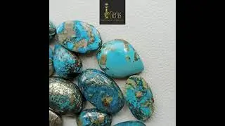 Natural Turquoise with Pyrite Cabochon Gemstone loose mix Shape Cabochon Gemstones, Loose Gemstone