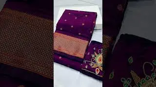 Book fast 👌👌👉👉New kalanjali Paithani/ with aari work design blouse pic