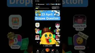 23 April Dropee Question of the day ✨ Today Dropee daily answer | Dropee Airdrop New Update Today