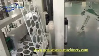 Round cotton pads machine, round cotton pads making machine, spunlace round cotton pads machine