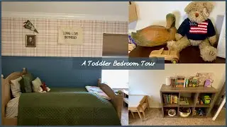 Vintage Americana Bedroom Tour | Affordable Toddler Boy Room Makeover | Pinterest Inspired