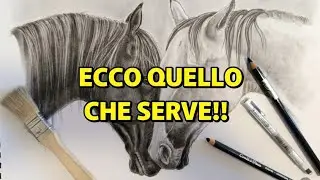Il materiale necessario per disegnare con il carboncino