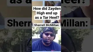 How did Zayden High Become a Tar Heel?