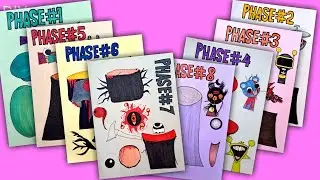 [PaperDIY]Sprunki Mr TREE HORROR - Phase 1 vs 2 vs 3 vs 4 vs 5 vs 6 vs 7 vs 8 - Sprunki Sticker Book
