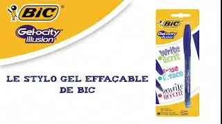 BIC&reg; Gelocity Illusion, le nouveau stylo gel effa&ccedil;able de BIC