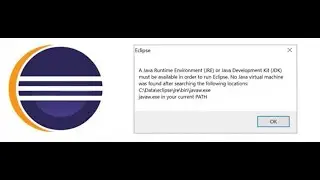 A Java Runtime Environment JRE or Java Development Kit JDK must be available in order to run Eclipse