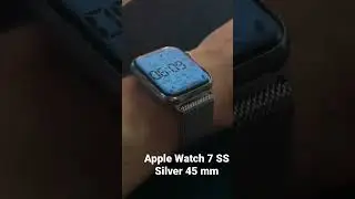 Apple Watch 7 Stainless steel Silver 45 mm with custom watchfaces through Clockology