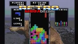 Retro Megabit: Sega Mega Drive - Tetris Gameplay