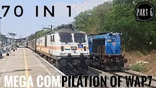 70 IN 1 Mega Compilation Of WAP7 || Extreme Late Running,Offlink Trains || Part 6