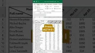 Diagonal header in Excel