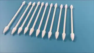 Precision cleaning paper cotton swab