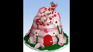 Valentine's Day Sculpted Airbrushed Beehive Cake Decorating How-To Video Tutorial Part 4