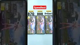 Snapdragon 8+Gen1 vs 888 vs 870 Speedtest🔥🔥🔥