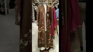 Mughal-Inspired Floral Long Coat #weddingdress #winterweddings  #coat #ladiescoat #dresscodebyarooj