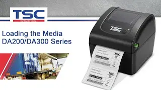 &Icirc;ncărcare consumabile TSC DA200, DA300 / Loading the media TSC DA200, DA300 - ADPOS.ro