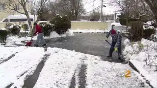 Parts Of Long Island Hammered By Snowstorm