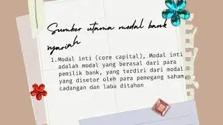 1 Menit Mengenal Sumber Permodalan Bank Syariah