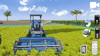 NEW HELLAND 🚜 Harvester chala ke maja aa gai ya ! 